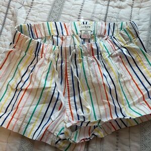 J Crew stripe pajama shorts